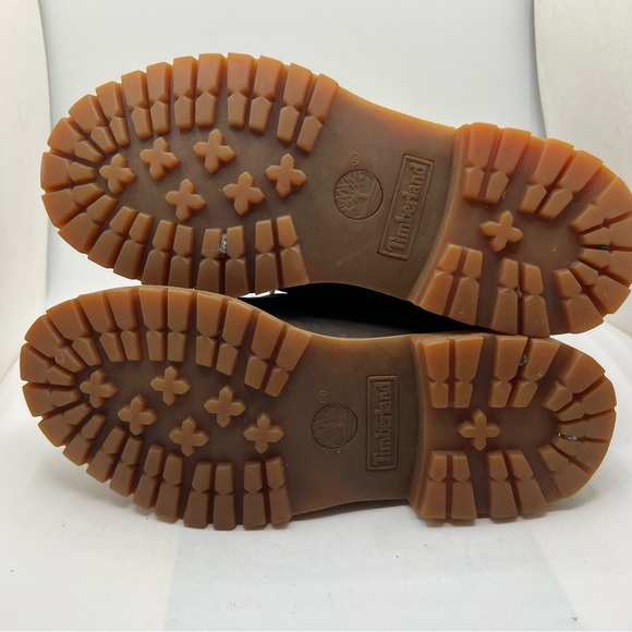 Timberland Womens Boots SZ 7 Brown Waterproof Fold Down Teddy Fleece. - Picture 8 of 12